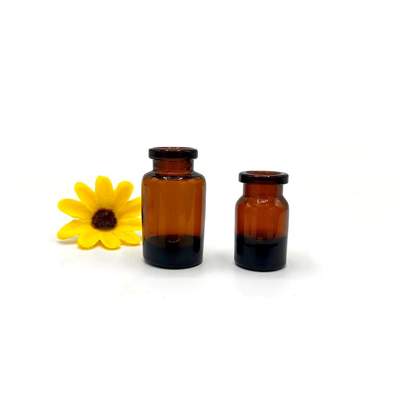 U-shaped Amber Glass Reagent Bottle