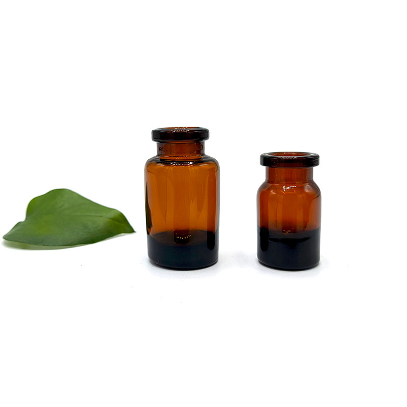 U-shaped Amber Glass Reagent Bottle